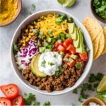 Buffalo Beef Taco Bowl