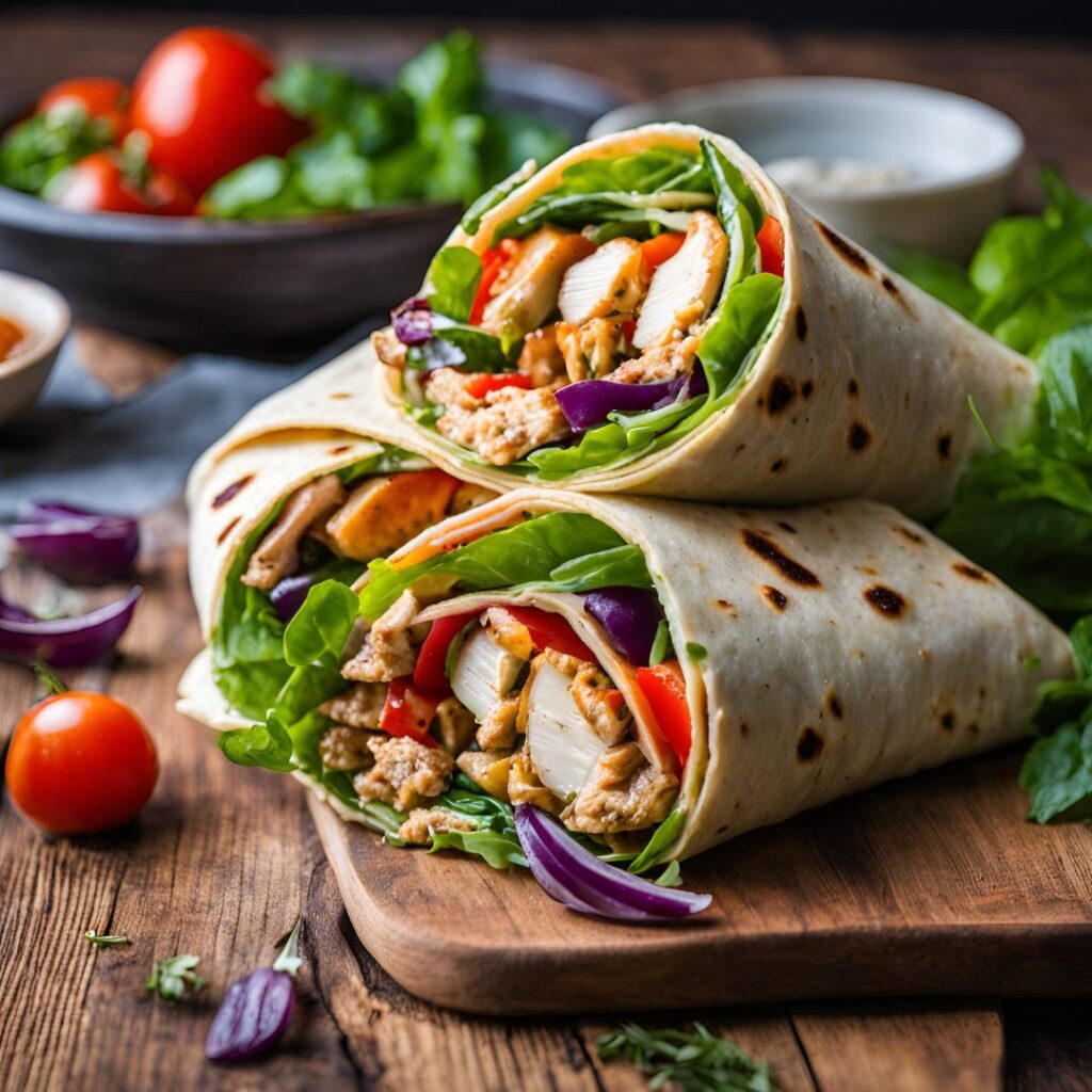 mediterranean chicken wrap recipe